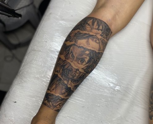 custom-half-leg-tattoo-both-legs